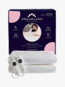 Dreamland Sleep Tight Deluxe Fleecy Electric Blanket, Double, White RRP £69.99