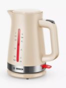 Bosch MyMoment Design Electric Kettle, 1.7L, Cream RRP £39.99