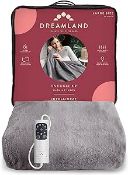 Dreamland Luxury Heated Throw, Grey RRP £59.99