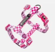 4 x Frenchie Strap Dog Harness - Galaxy Pizza