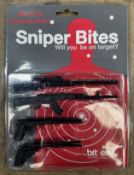 20 x Sniper Bites Set of 12 Cocktail Sticks Party Sticks Reusable