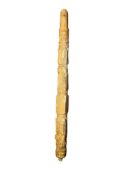 Napoleonic Pow Carved Bone Handle, Early 19th Century (£7 UK - £15 Int Post)