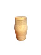 Napoleonic Pow Carved Bone Needle Box With Screw Thread, 19th Century (£7 UK - £15 Int Post)