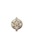 Antiquities: Rare Medieval Mirror Case, With Glass Inserts, 14th Century AD (£6 UK £15 Int Post)