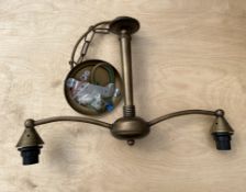 7x Bronze Chandelier Ceiling Light