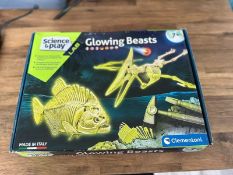 Science & Play - Glowing Beasts Educational Game For Kids New