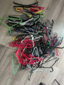 Job Lot Box Full of Coat Clothes Clothing Hangers Used