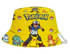 High Quality Cartoon (Pokemon) Branded - Reversible Bucket Hats