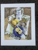 Shirley Trevena 'Lemons' Signed Lithograph
