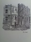 Edward Bawden Original Lithograph - London, 1 The Temple