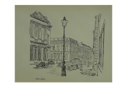 Edward Bawden Original Lithograph - London Pall Mall