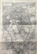 Antique 139 Years-Old Scarce Map Camberwell London 1885 Boundary Changes.