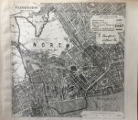 Antique 139 Years-Old Scarce Map Paddington London 1885 Boundary Changes.