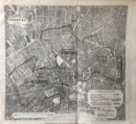 Antique 139 Years-Old Scarce Map Finsbury London 1885 Boundary Changes.