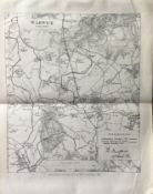 Antique 139 Years-Old Scarce Map City of Warwick 1885 Boundary Changes.