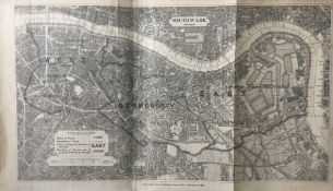 Antique 139 Years-Old Scarce Map Southwark London 1885 Boundary Changes.