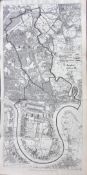 Antique 139 Years-Old Scarce Map Poplar London 1885 Boundary Changes.