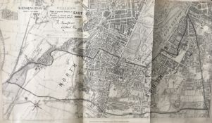 Antique 139 Years-Old Scarce Map Kensington London 1885 Boundary Changes.