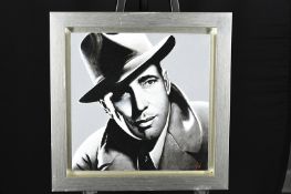Original Oil Painting By Terence Vickress - Humphrey Bogart