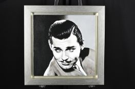 Original Oil Painting By Terence Vickress - Clark Gable