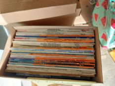 5 x Boxes of LPs. Military Bands Musicals Etc