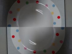 4 x Cath Kidson Soup/Dessert Bowls. Dotty Design