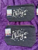 Denim Accessory Bags x 4