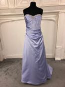 Alfred Angelo Wedding Dress in Lilac Satin, Approx Size 12