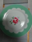 4 x Cath Kidson Plates. Rose Design