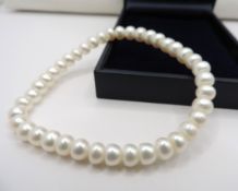 Cultured Pearl Bracelet New With Gift Pouch