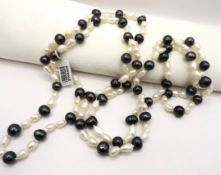 Opera Length Cultured Pearl Necklace New With Gift Pouch