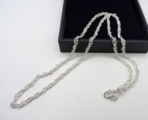 Sterling Silver Chain Necklace 18 inch New With Gift Pouch