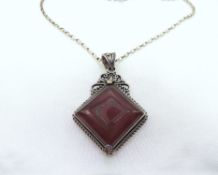 Vintage Suarti Sterling Silver Pendant With Gift Box