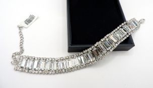 Art Deco Style Crystal Bracelet With New Gift Box