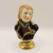 Rudolf Kammer Volkstedt Porcelain Bust of Napoleon Marshal Jean Lannes