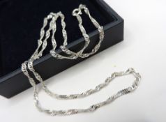 Made In Italy 925 Silver Chain Necklace New With Gift Pouch