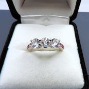 Sterling Silver Tourmaline Gemstone Ring New With Gift Pouch