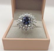 Sterling Silver Gemstone Ring New With Gift Box
