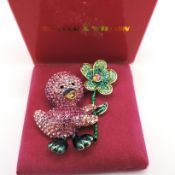 Butler & Wilson Crystal Brooch New With Gift Box
