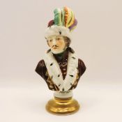 Rudolf Kammer Volkstedt Porcelain Bust Napoleonic General Murat