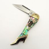 Steel Warrior Mother of Pearl Pocket Knife
