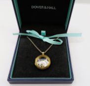 Dower & Hall Gold on Sterling Silver Cherished Treasures Locket New With Gift Box