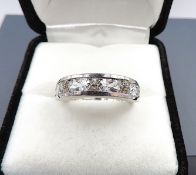 Sterling Silver Aquamarine Ring New With Gift Pouch