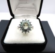 Sterling Silver Peridot Ring New With Gift Pouch