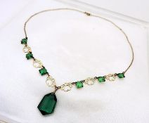 Vintage Art Deco Necklace With Gift Box