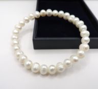 Cultured Pearl Bracelet New With Gift Pouch