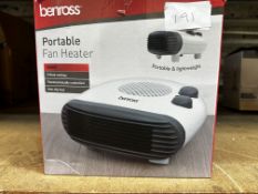 Benross Portable Fan Heater. RRP £20 - Grade U