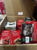Large Box of Assorted Electrical Items and Household. RRP £150 - Grade U