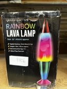 Rainbow Lava Lamp. RRP £20 - Grade U