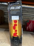 Red and Orange Tower Lava Lamp. RRP £20 - Grade U